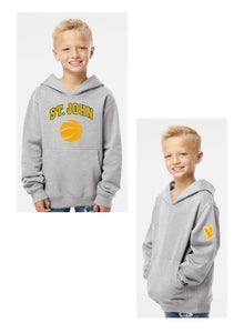 St John Basketball Youth Midweight Hooded Sweatshirt