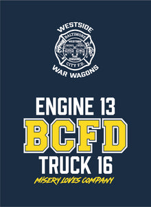 BCFD Lace Up Pullover Hooded Sweatshirt