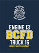 BCFD Lace Up Pullover Hooded Sweatshirt