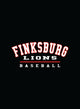 Finksburg Lions Baseball Poly Design 2 BLACK