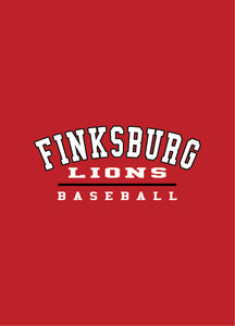Finksburg Lions Baseball Cotton Design 2 RED
