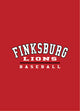 Finksburg Lions Baseball Cotton Design 2 RED