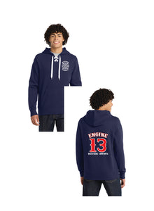 BCFD Lace Up Pullover Hooded Sweatshirt