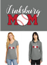 Finksburg Lions Baseball Ladies Cotton Brand Special Mom Design GRAY