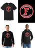 Finksburg Lions Baseball Cotton Brand F Design BLACK - Adult and Youth