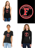 Finksburg Lions Baseball Ladies Cotton Brand F Design BLACK