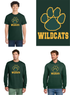 Westminster Wildcats Football Adult & Youth Green Design Cotton